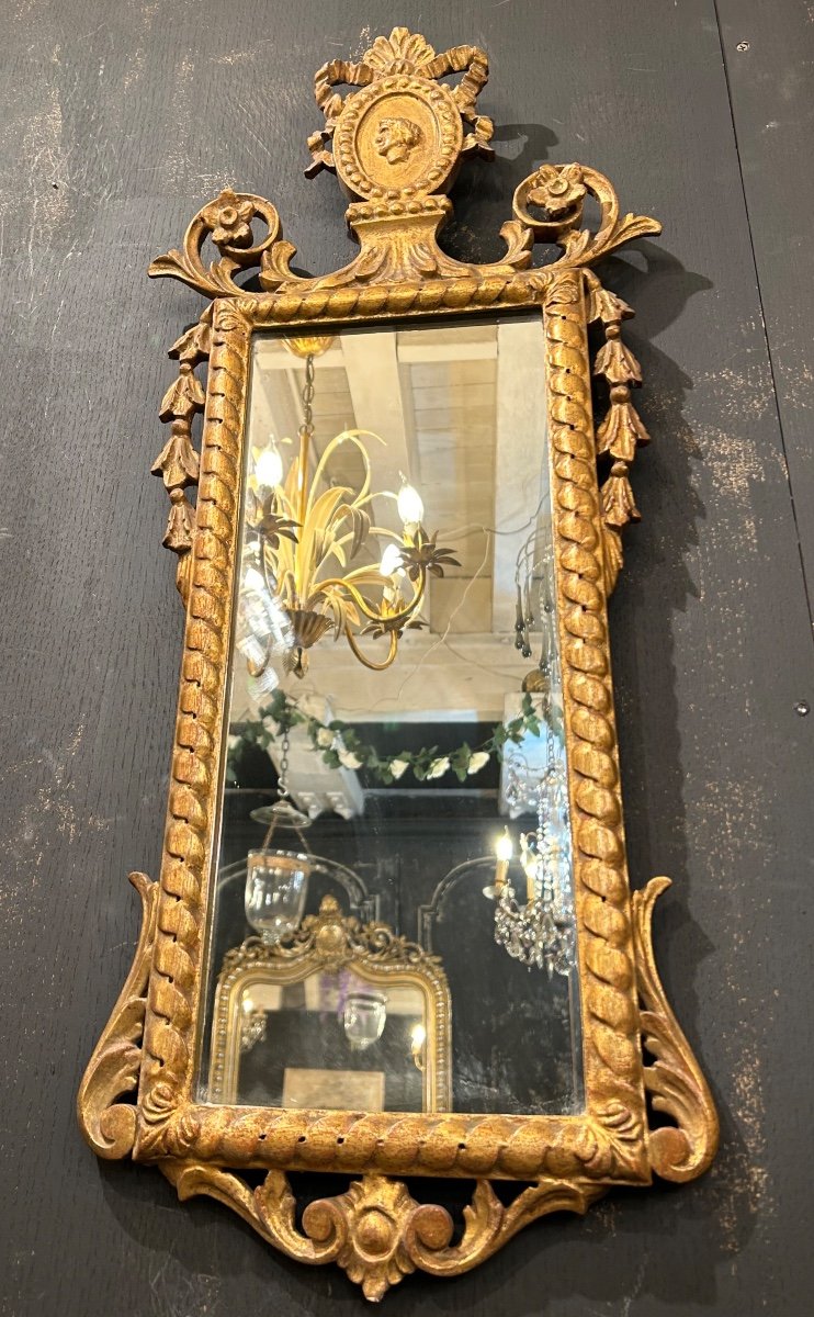 Miroir doré italien 