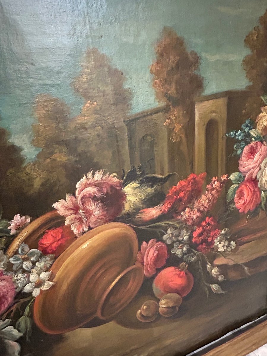 Tableau Haut de porte Nature Morte Au Fleurs -photo-3