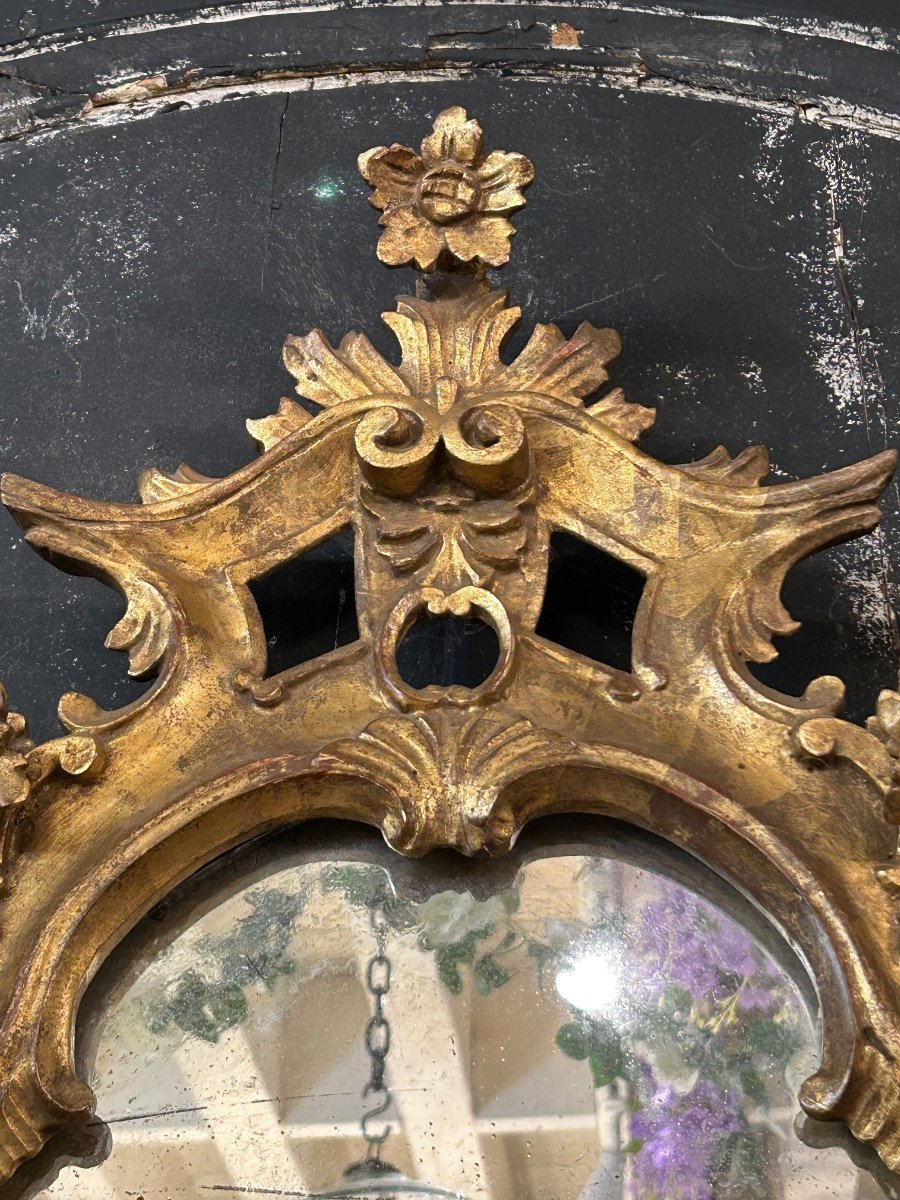 Italian Golden Wood Mirror -photo-8
