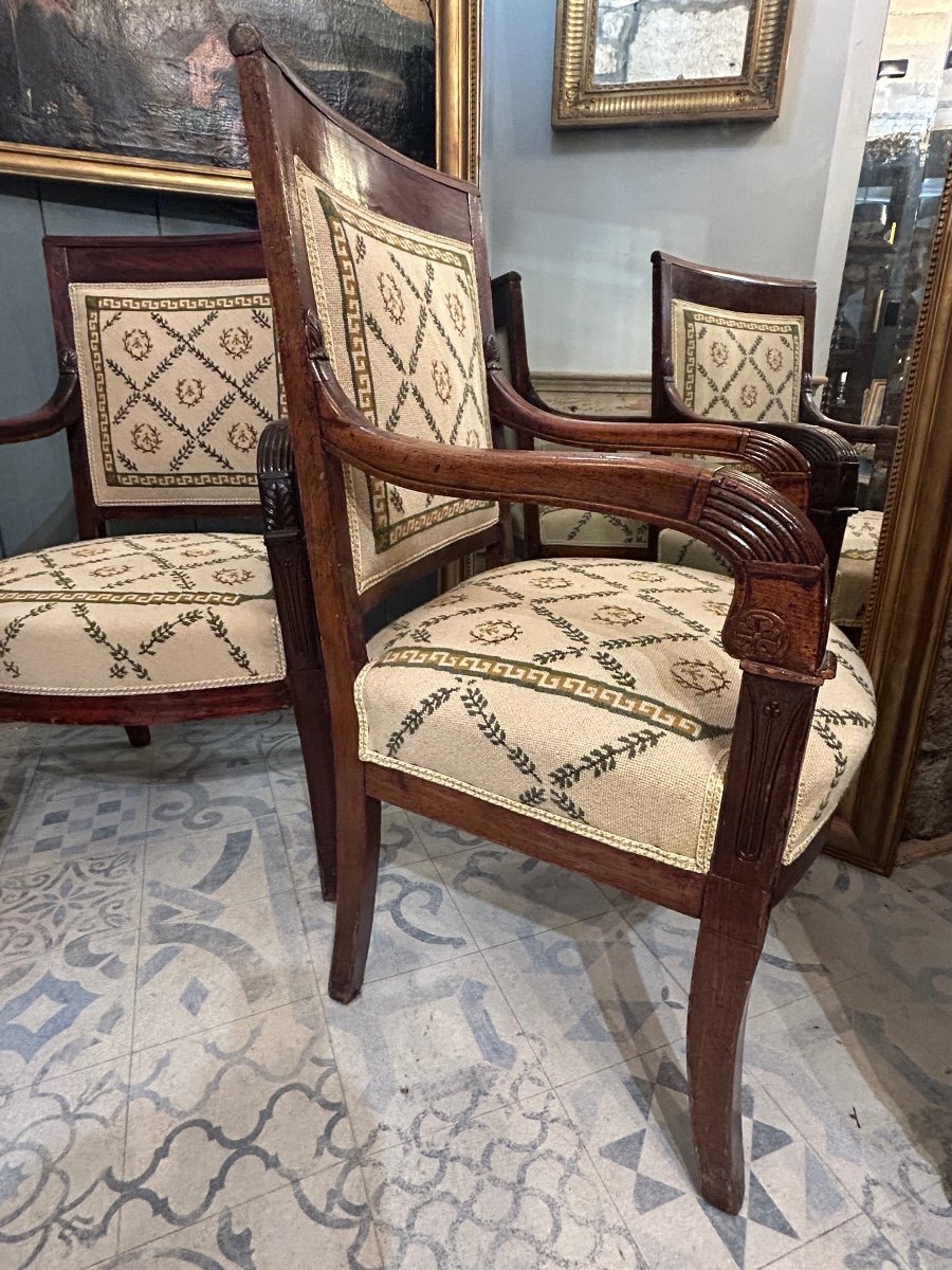 Pair Of Empire Armchairs-photo-2