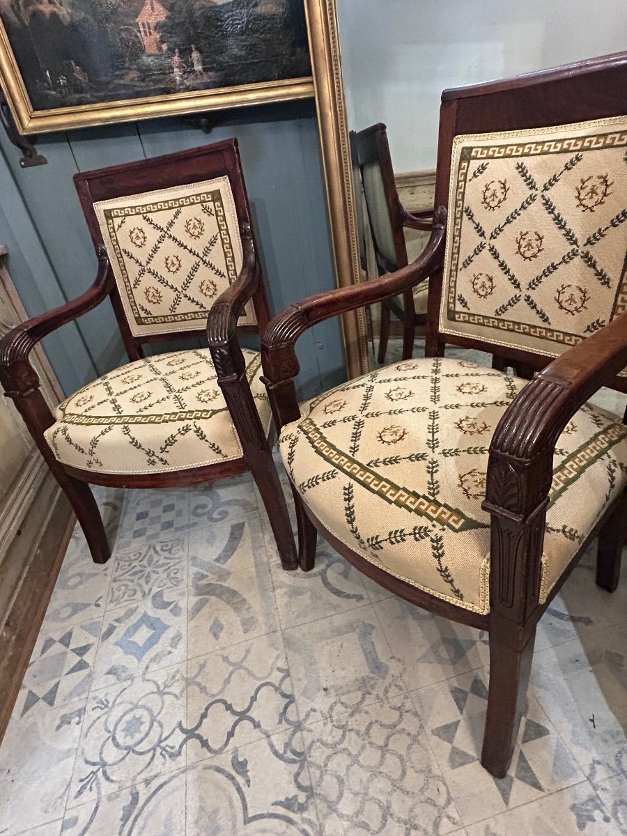 Pair Of Empire Armchairs-photo-4