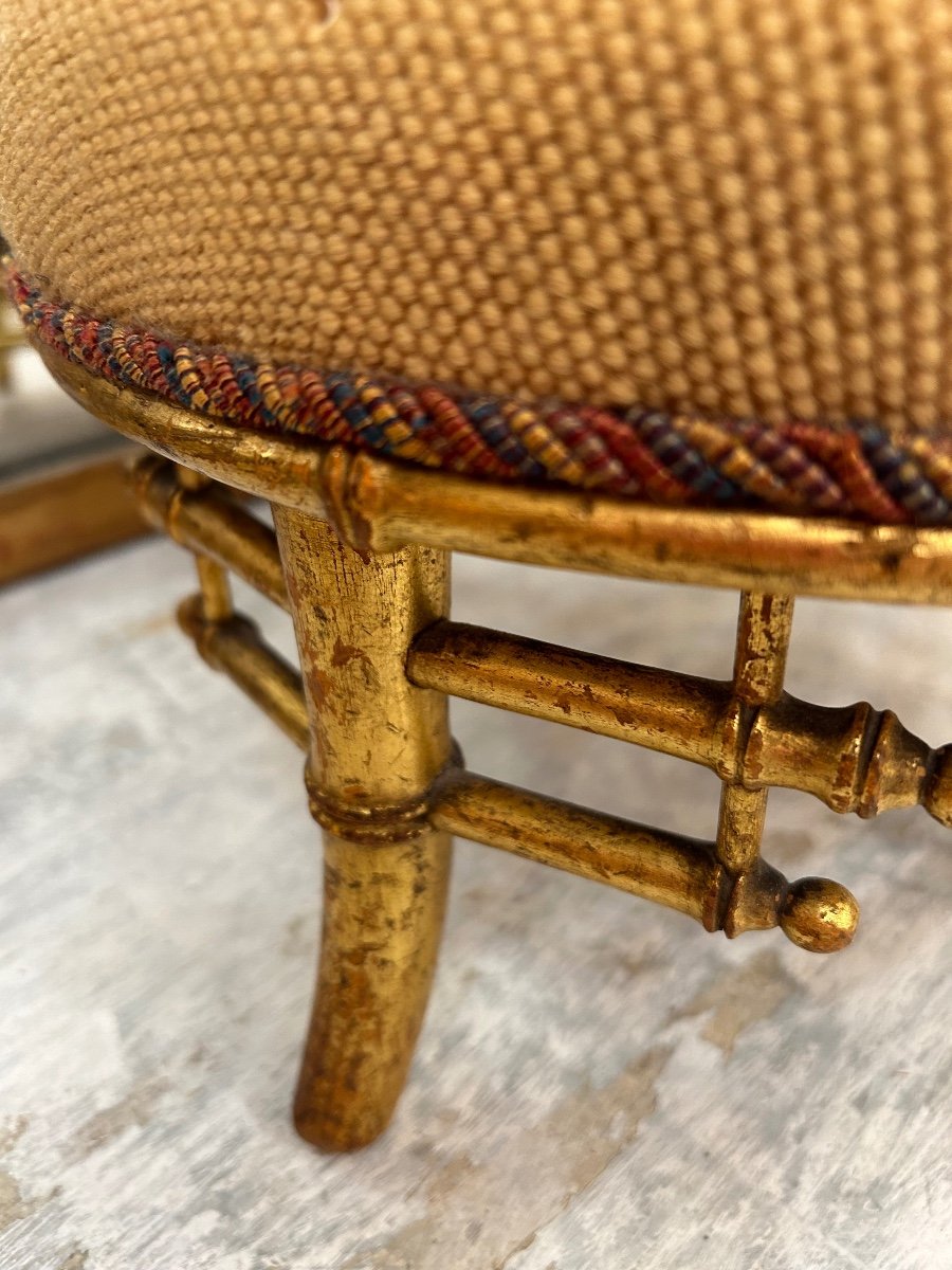 Bamboo Leg Stool -photo-2