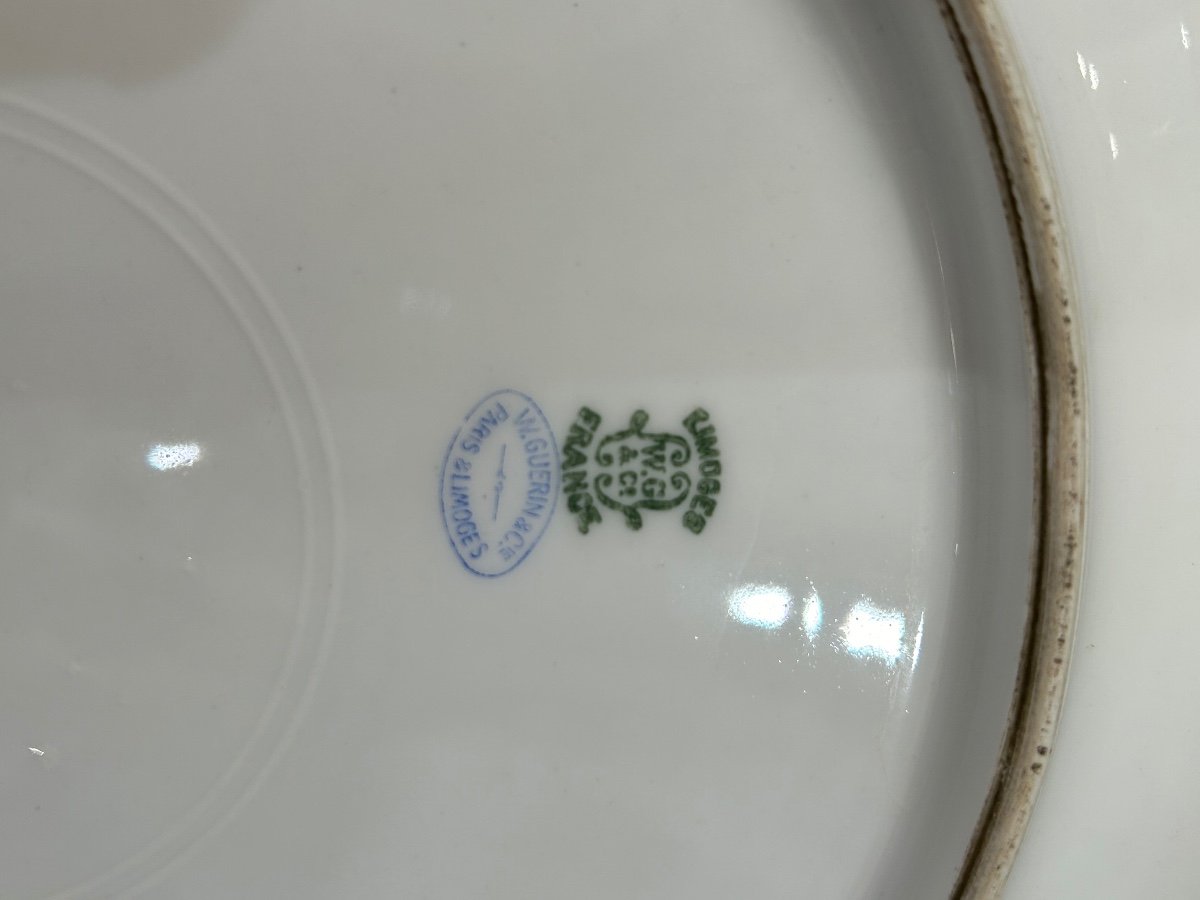 Pair Of Limoges Porcelain Still Life Dishes -photo-7