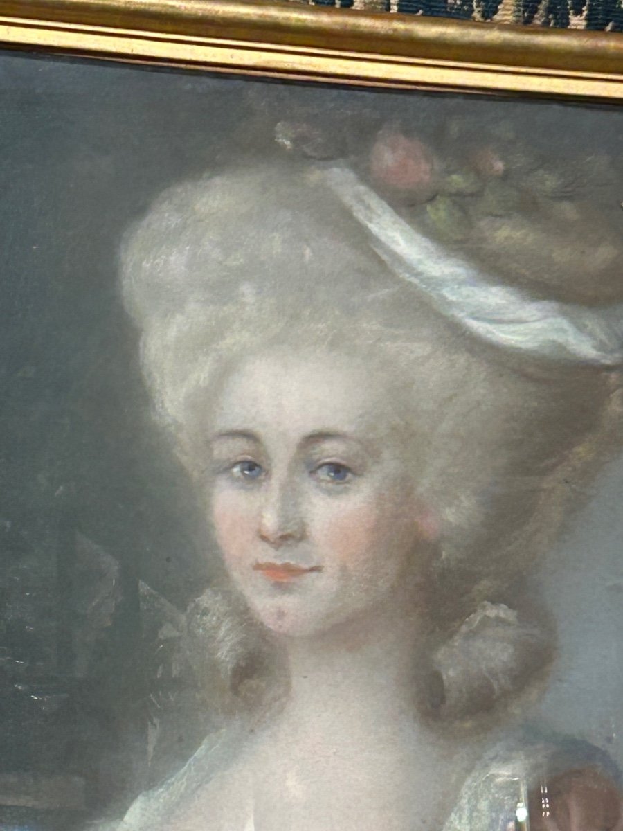 Portrait Pastel XVIII Siècle -photo-3