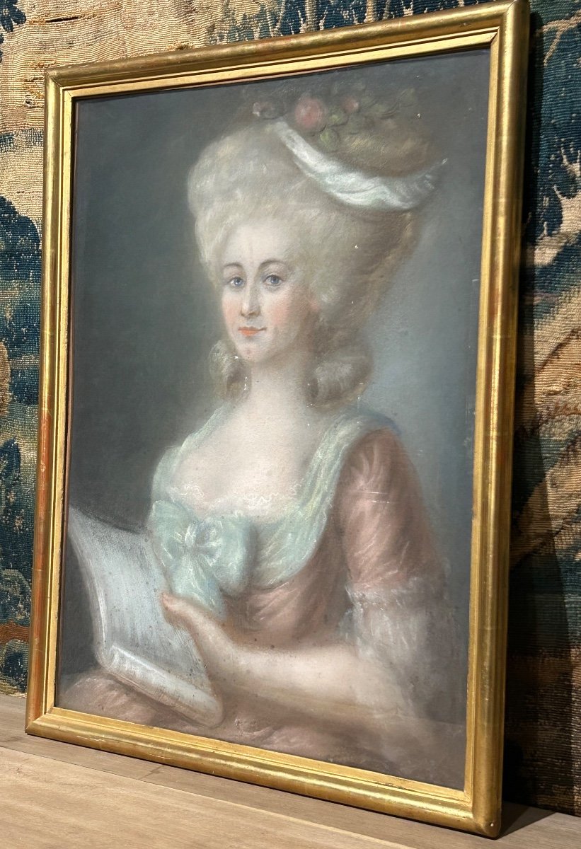 Portrait Pastel XVIII Siècle 