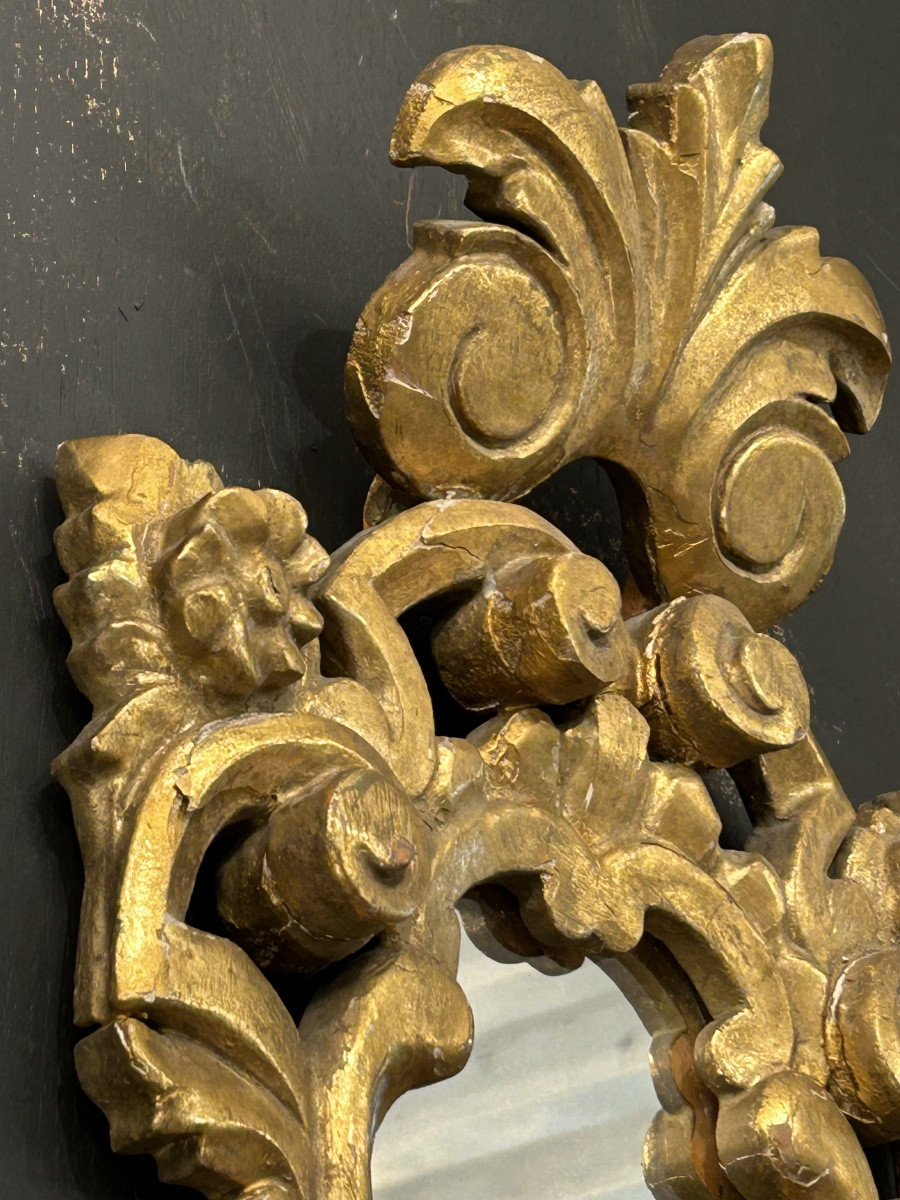 Italian Gilded Wood Mirror -photo-3
