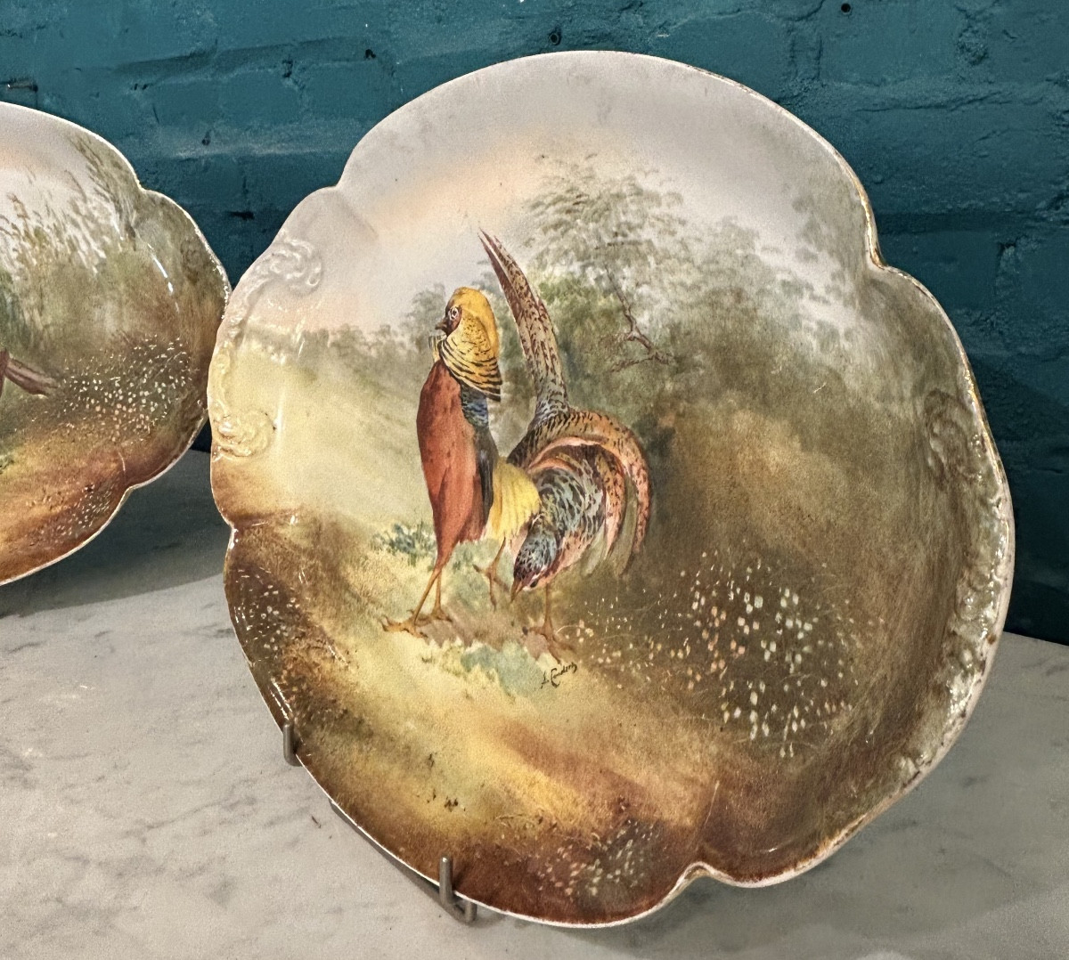 Pair Of Limoges Porcelain Dishes -photo-4