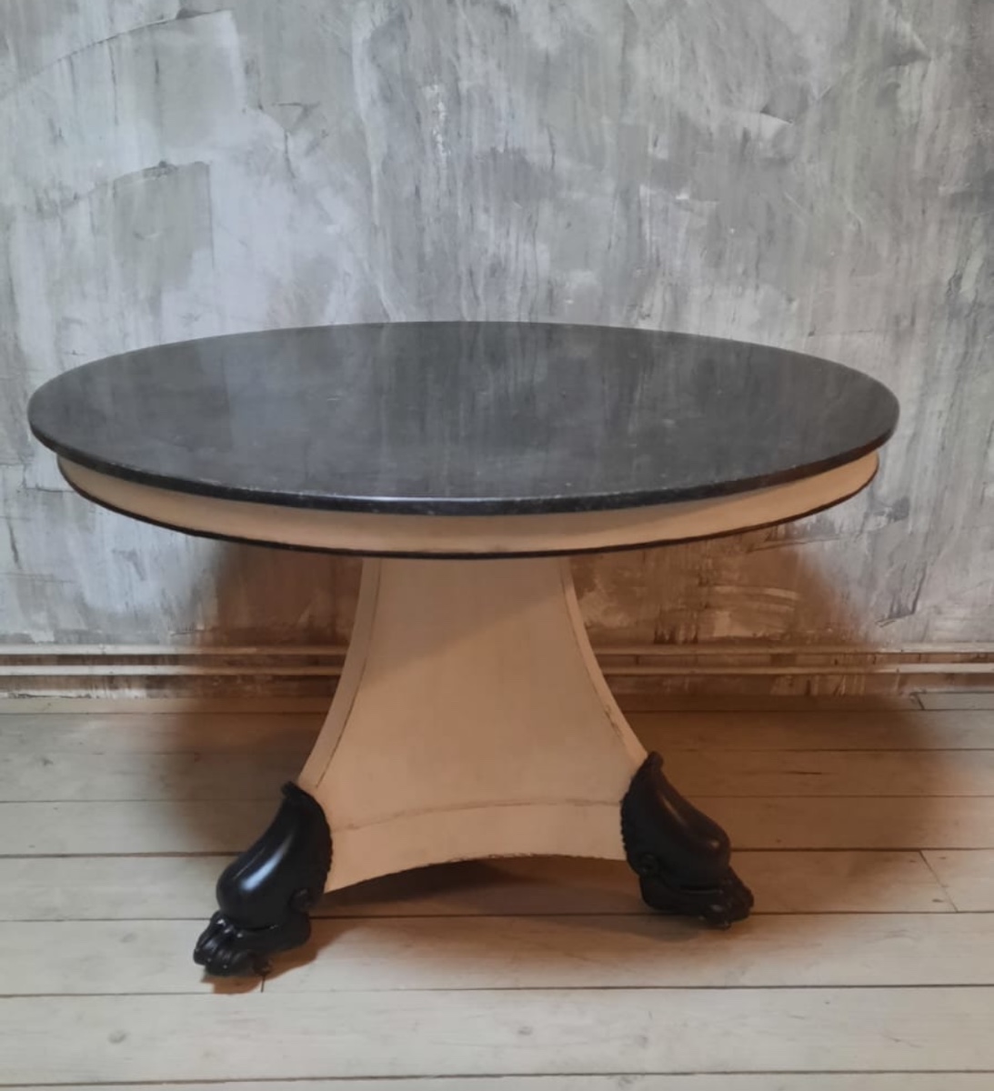Empire Period Patinated Pedestal Table