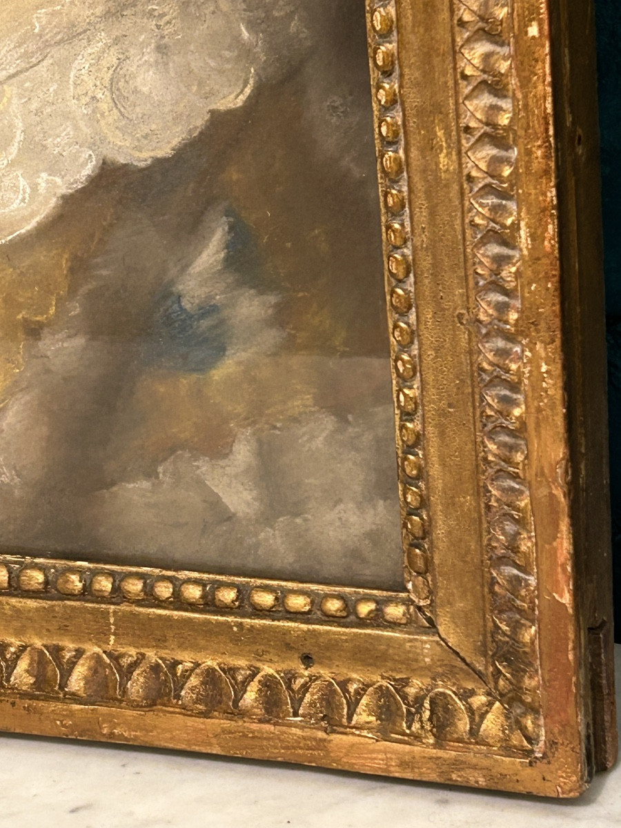 Pastel Portrait Of A Woman Of Quality 18th Century -photo-1