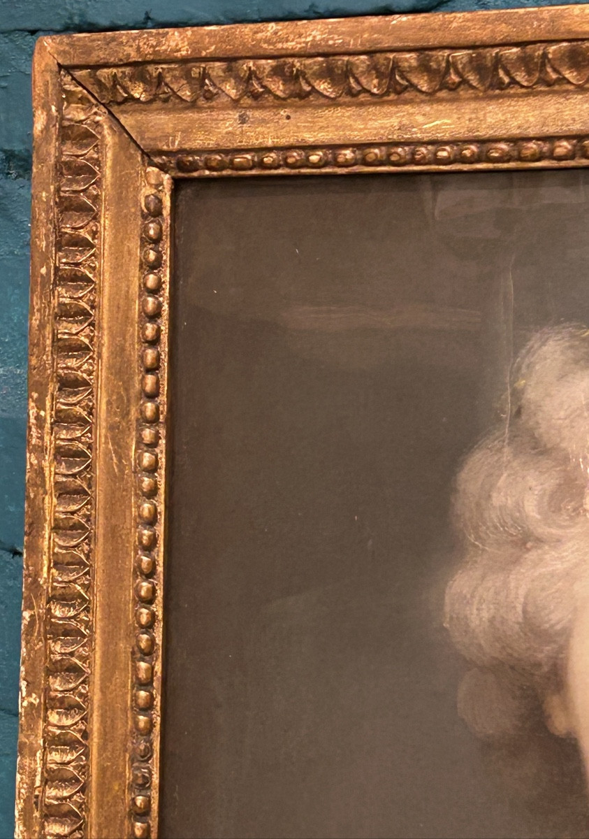 Pastel Portrait Of A Woman Of Quality 18th Century -photo-3