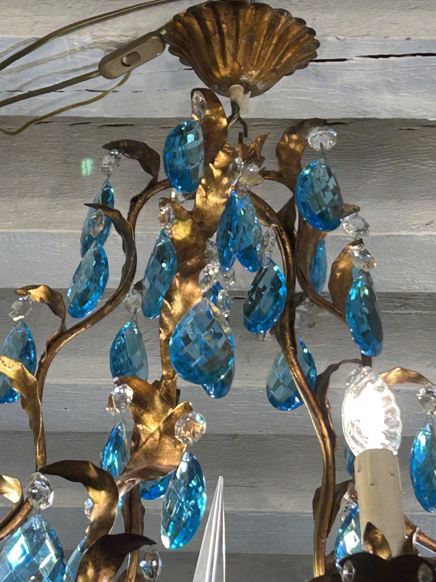 Cage Chandelier In The Style Of Maison Bagués-photo-4