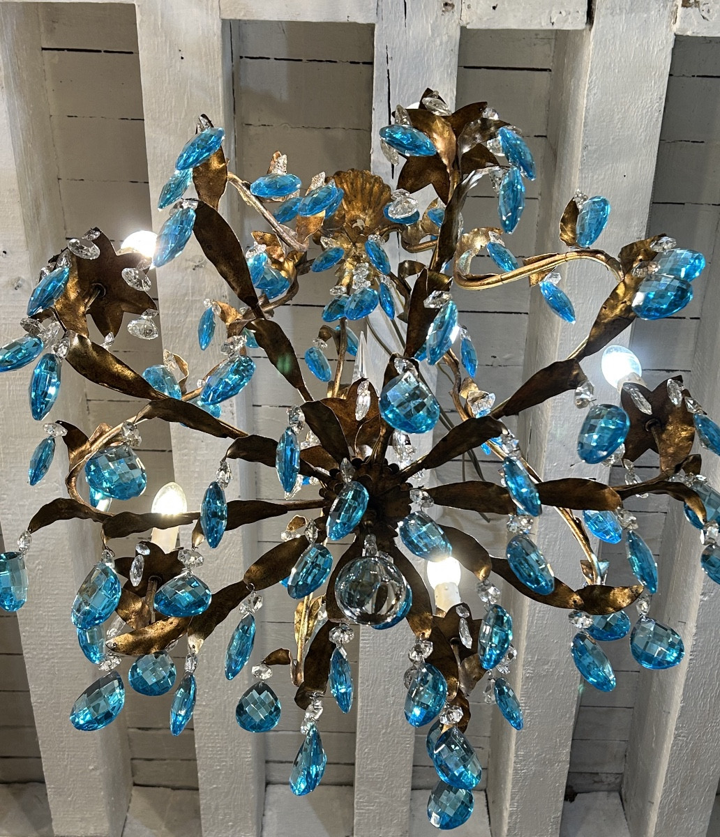 Cage Chandelier In The Style Of Maison Bagués-photo-1