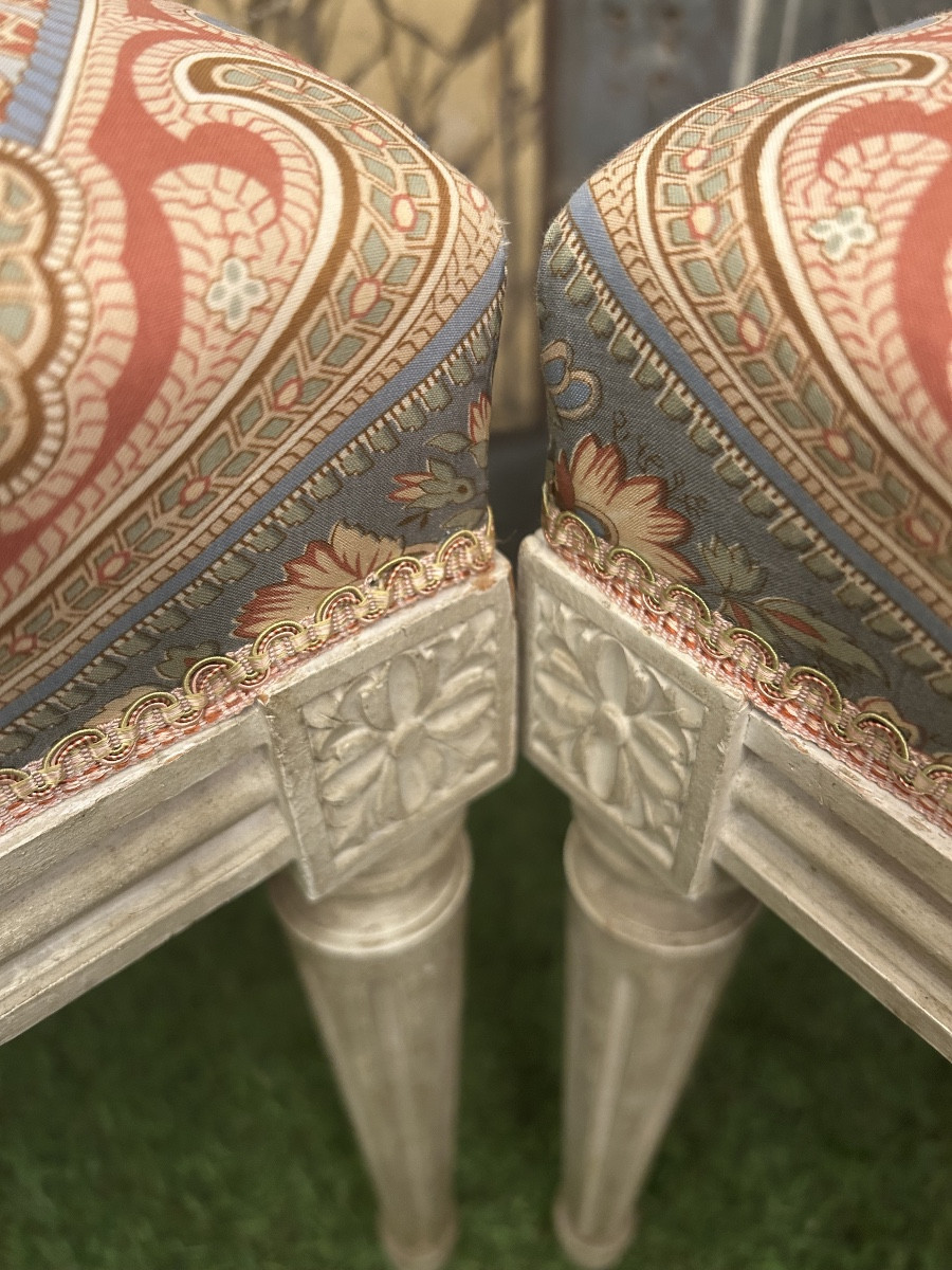Pair Of Louis XVI Style Stools-photo-1