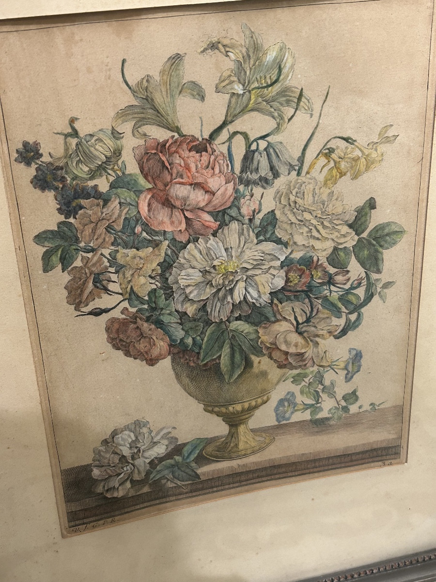 Two Framed 18th Century Engravings -photo-2