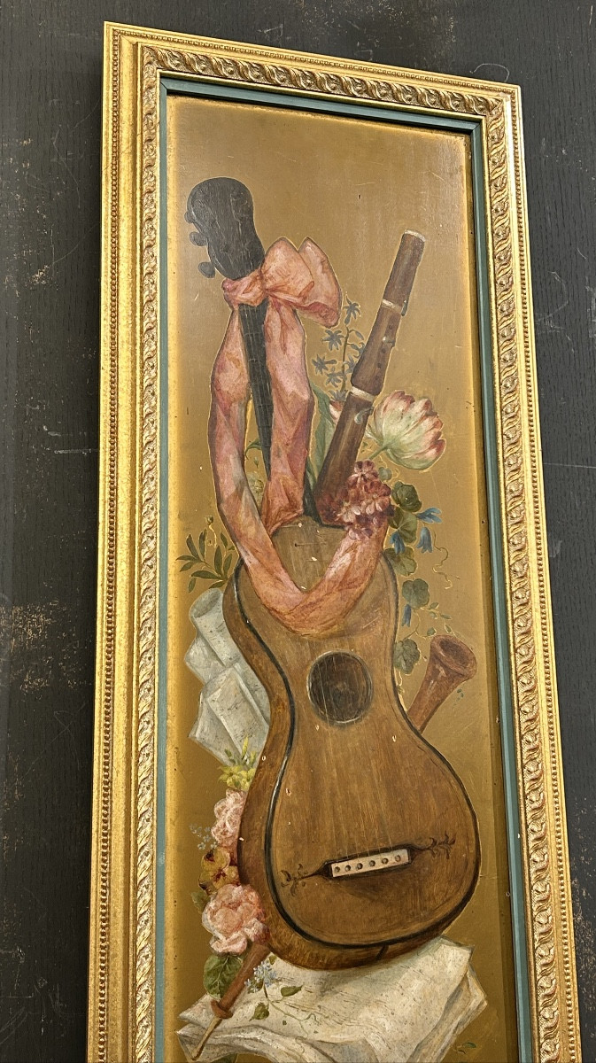 Panneau peint thème musique -photo-2