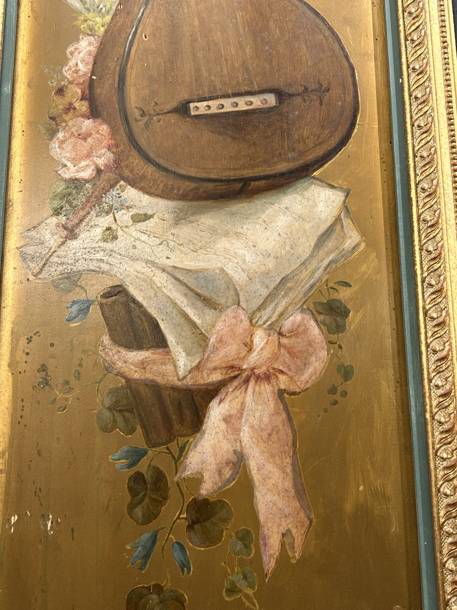 Panneau peint thème musique -photo-3