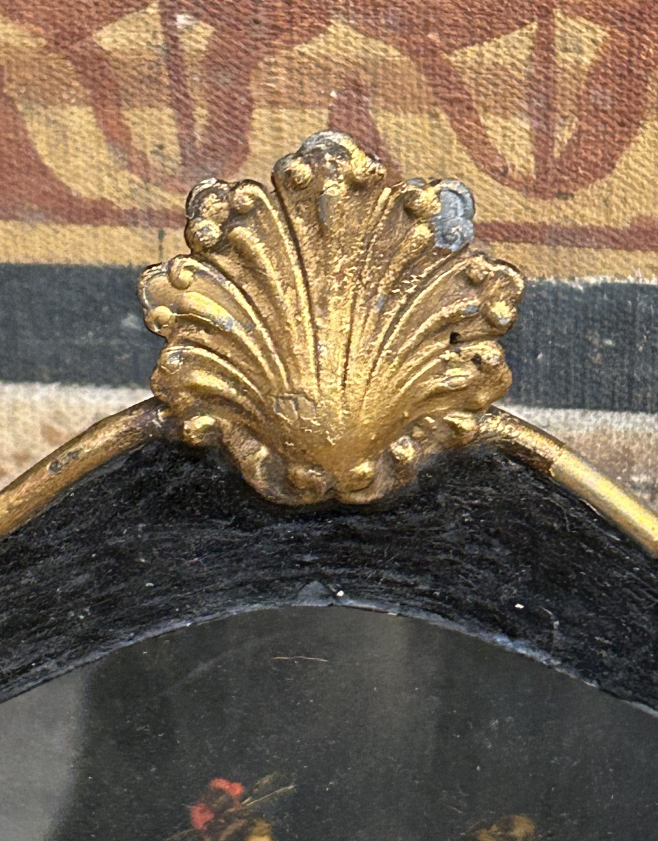 Lanterne murale en tôle peinte au scène de chinoiserie-photo-1