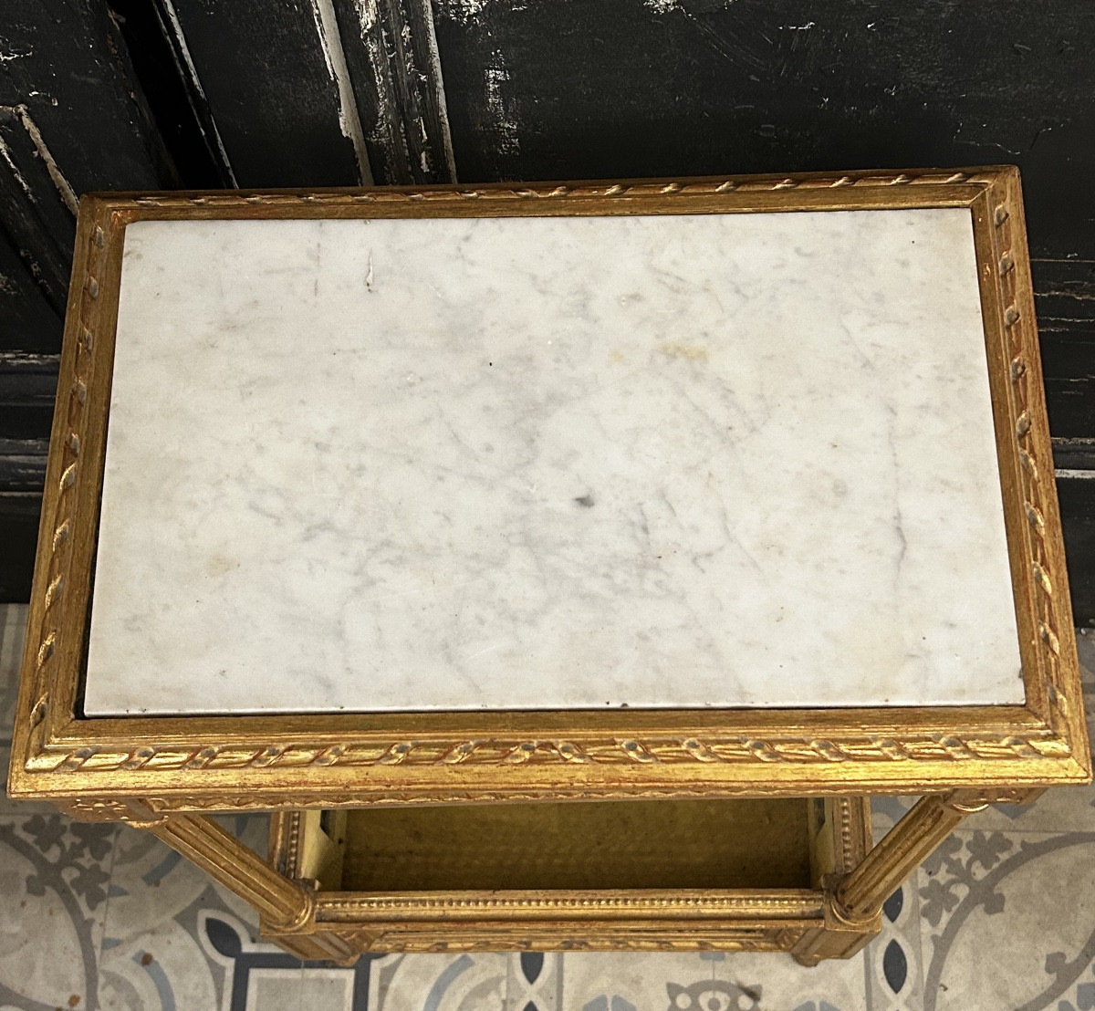 Louis XVI Style Giltwood Table-photo-4