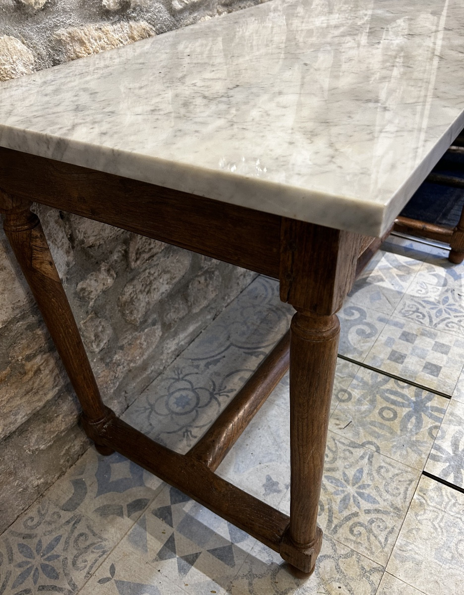 Table console en chêne -photo-4