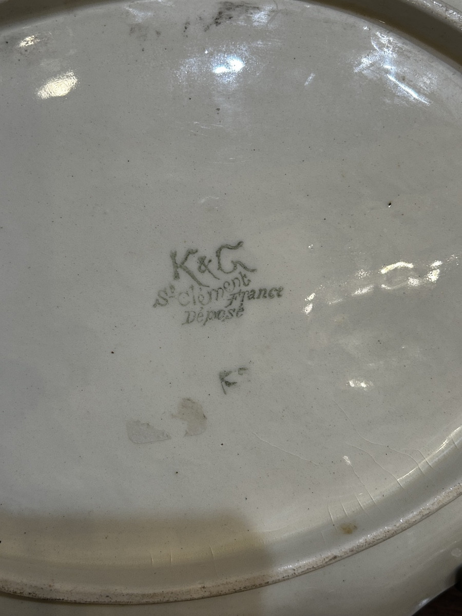 Asparagus Serving Set In Saint Clement Earthenware -photo-2