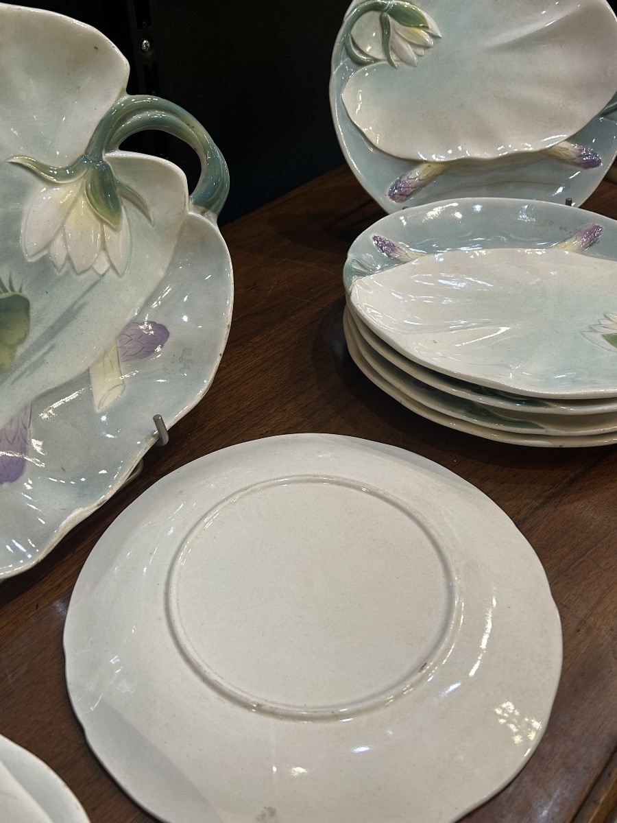 Asparagus Serving Set In Saint Clement Earthenware -photo-1