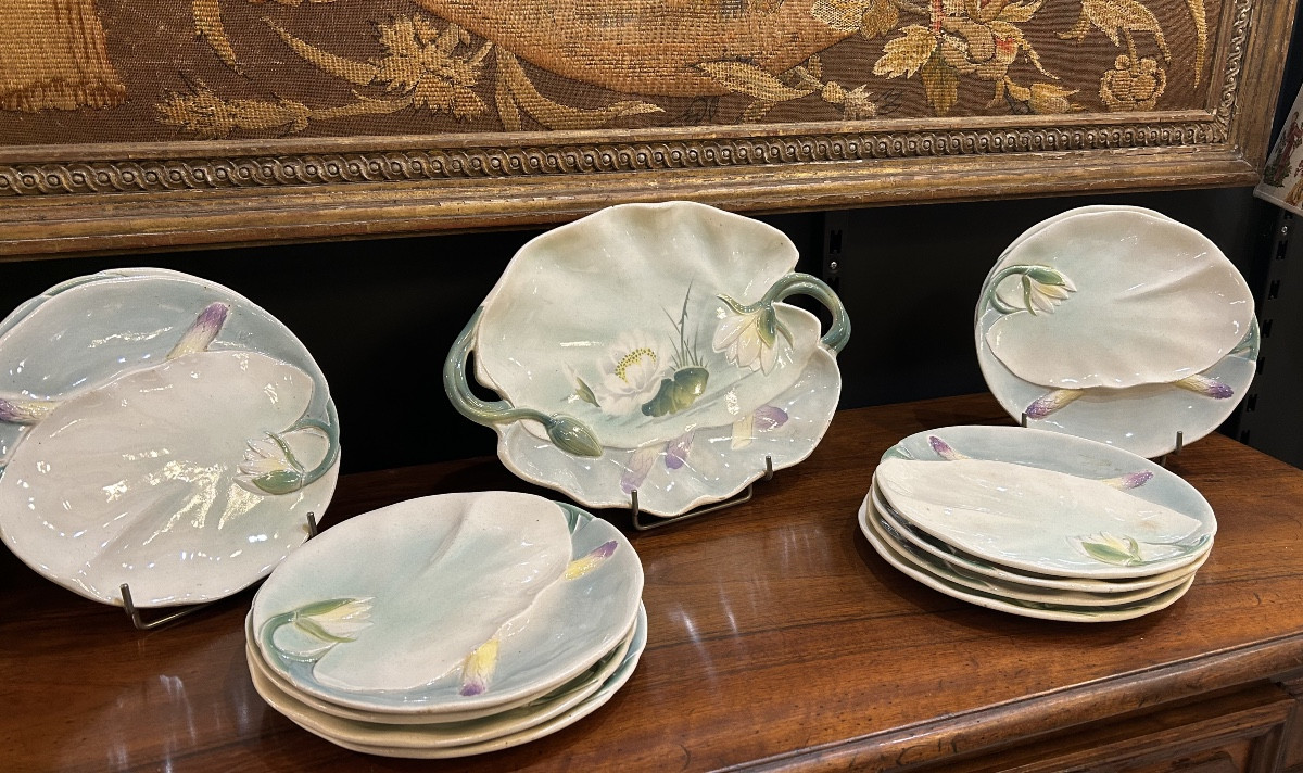 Asparagus Serving Set In Saint Clement Earthenware -photo-7