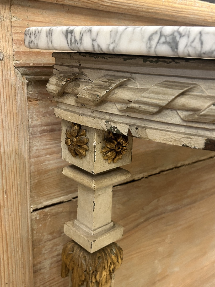 Louis XVI Half-moon Console -photo-2