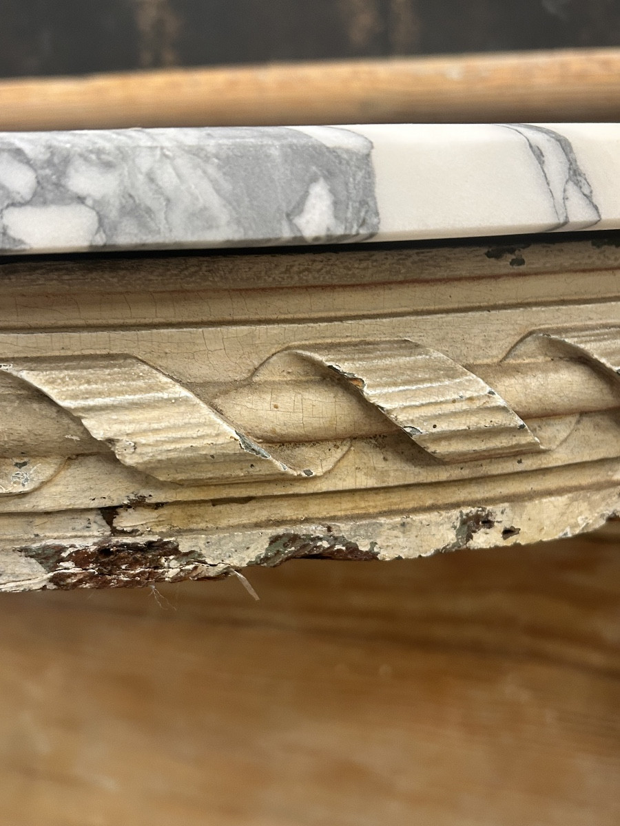 Louis XVI Half-moon Console -photo-3