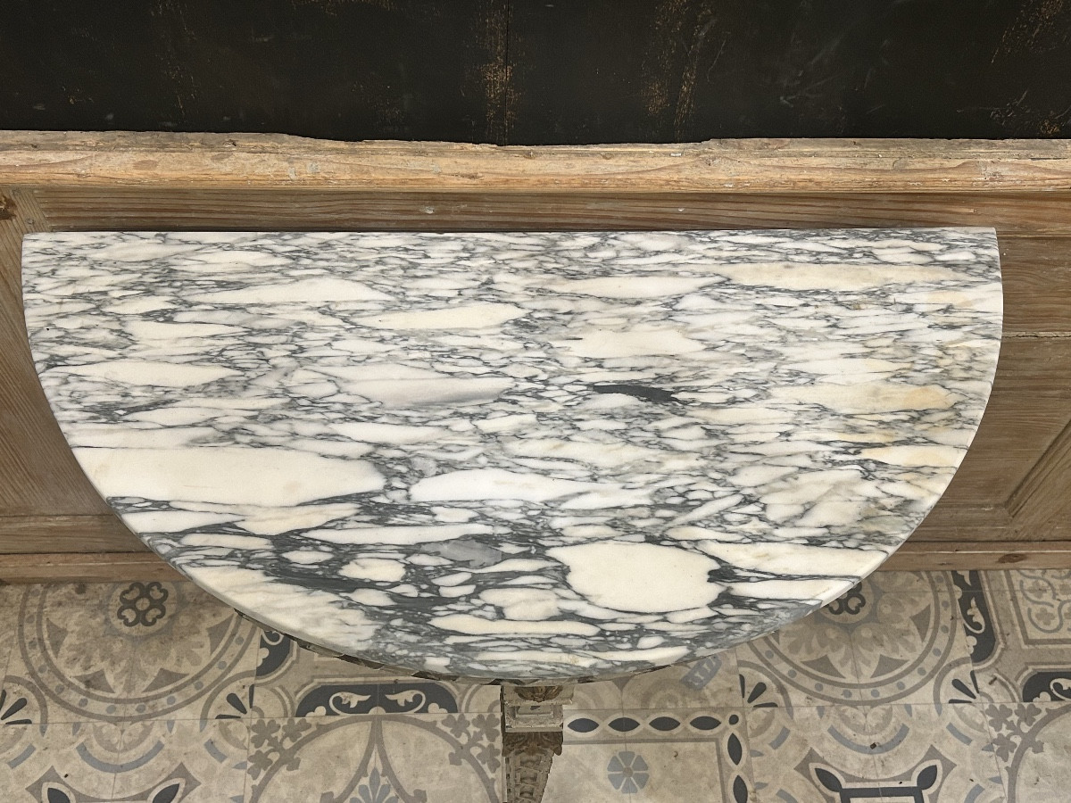 Louis XVI Half-moon Console -photo-4