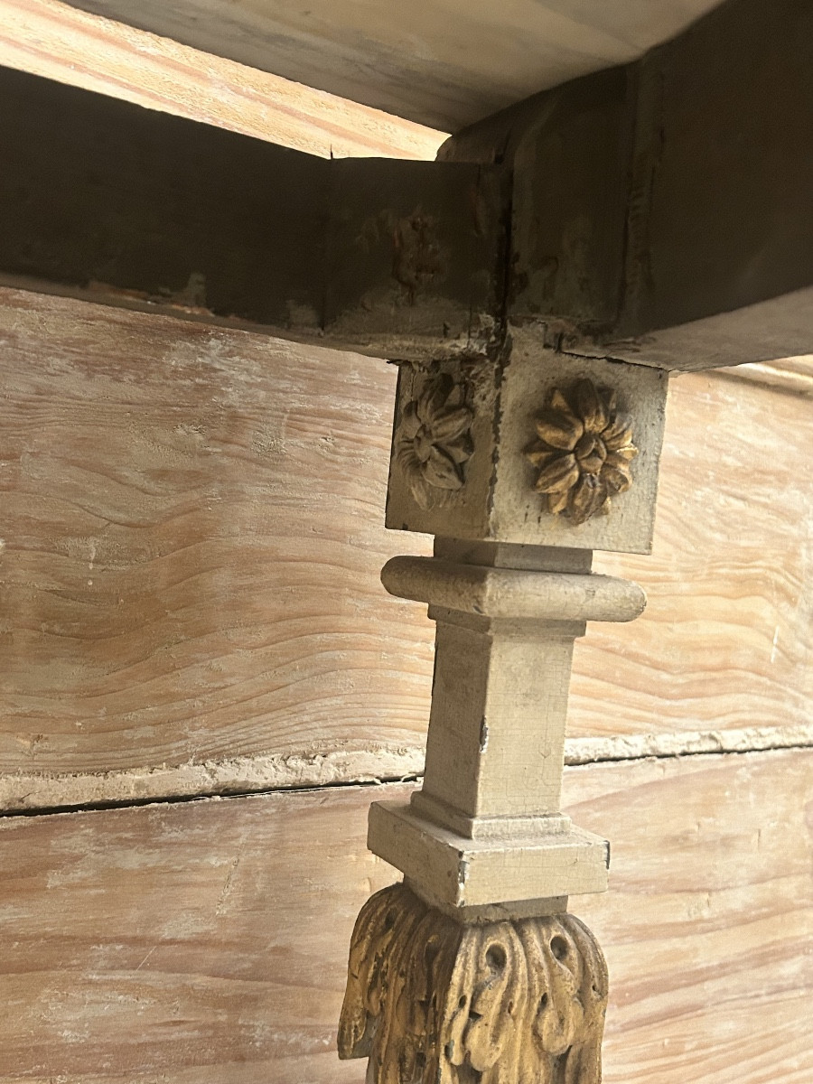 Louis XVI Half-moon Console -photo-5