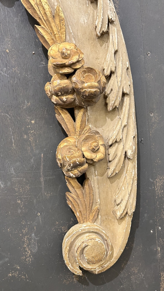 Paire de bois sculpté polychrome -photo-1