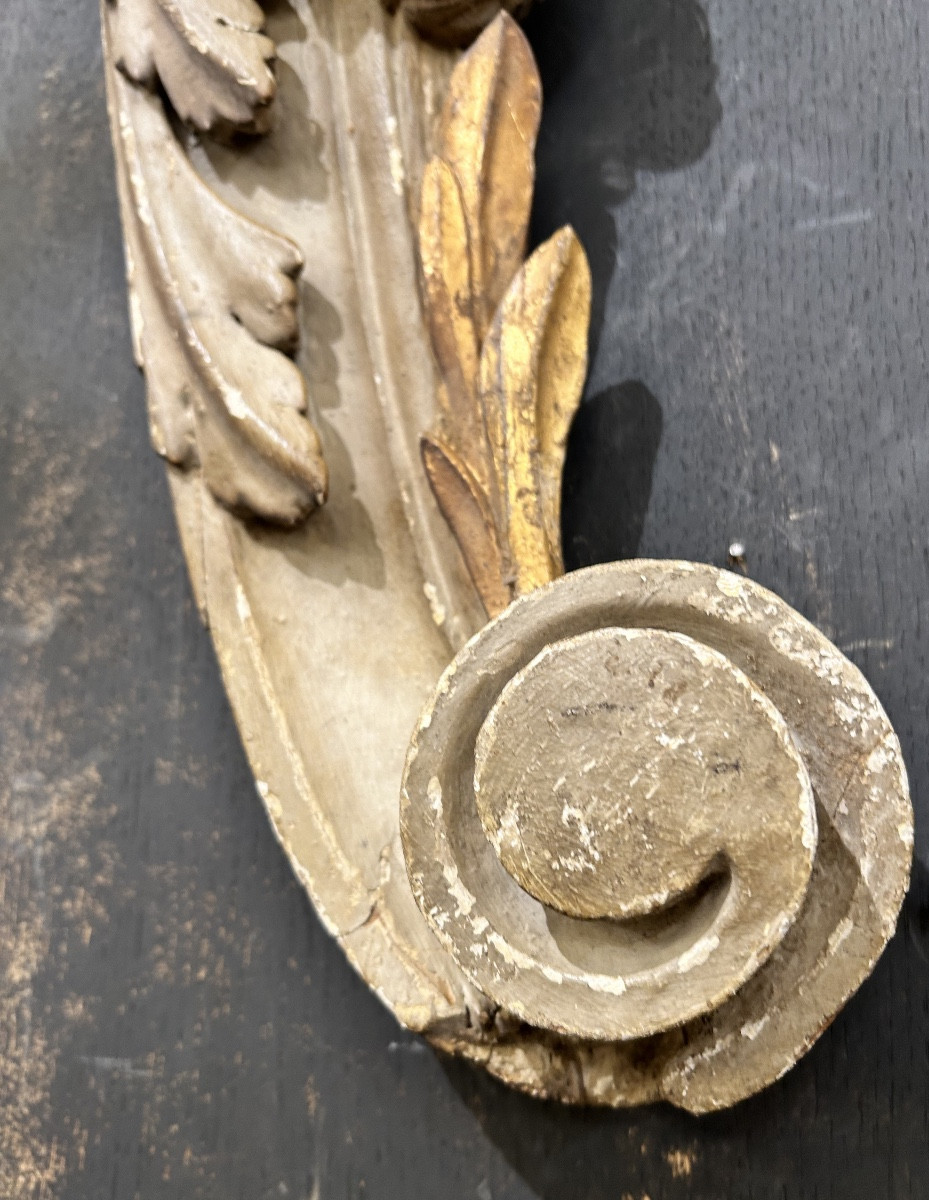 Paire de bois sculpté polychrome -photo-4