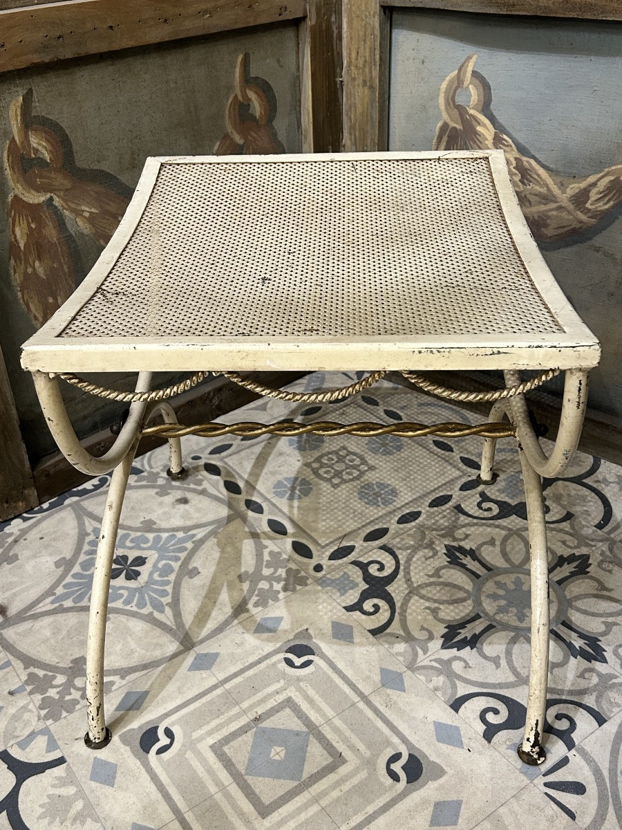 Wrought Iron Curule Stool -photo-4