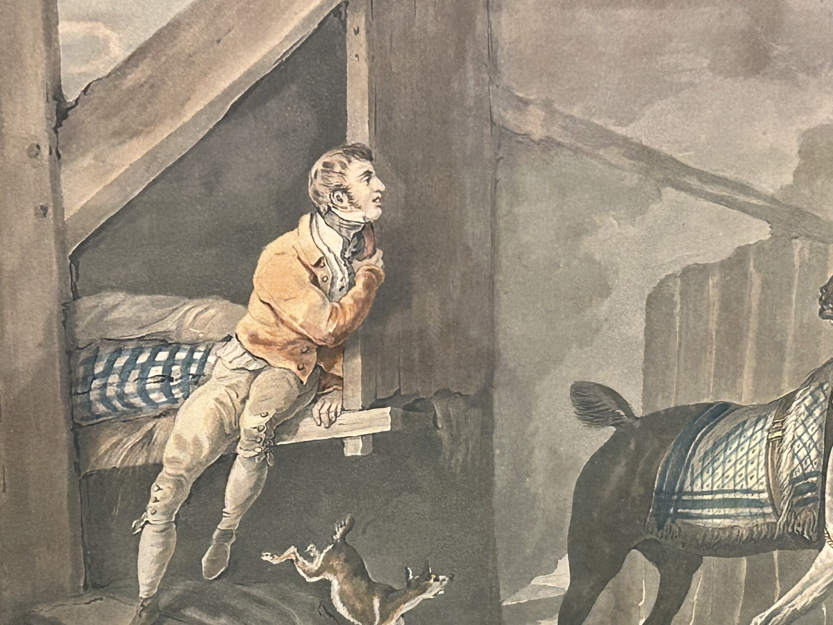 Pair Of Engravings On The Theme Of Horses, Signed Carle Vernet, 19th Century-photo-4