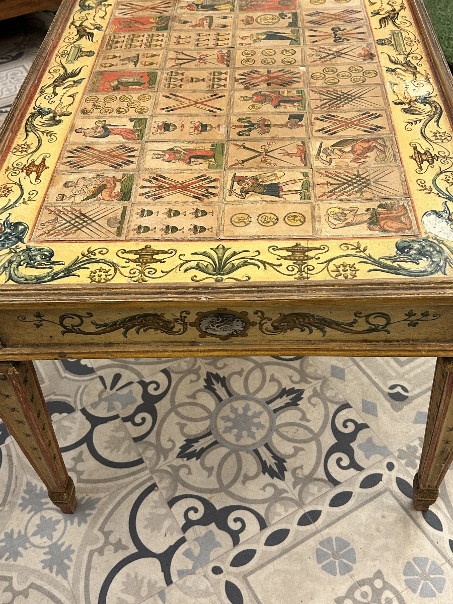 Table basse peinte style vénitien -photo-4