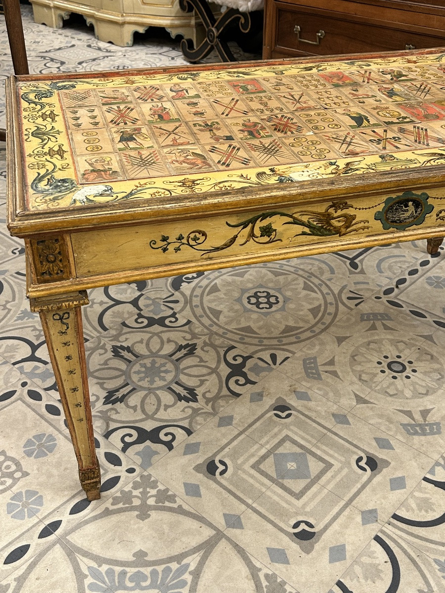 Table basse peinte style vénitien -photo-5