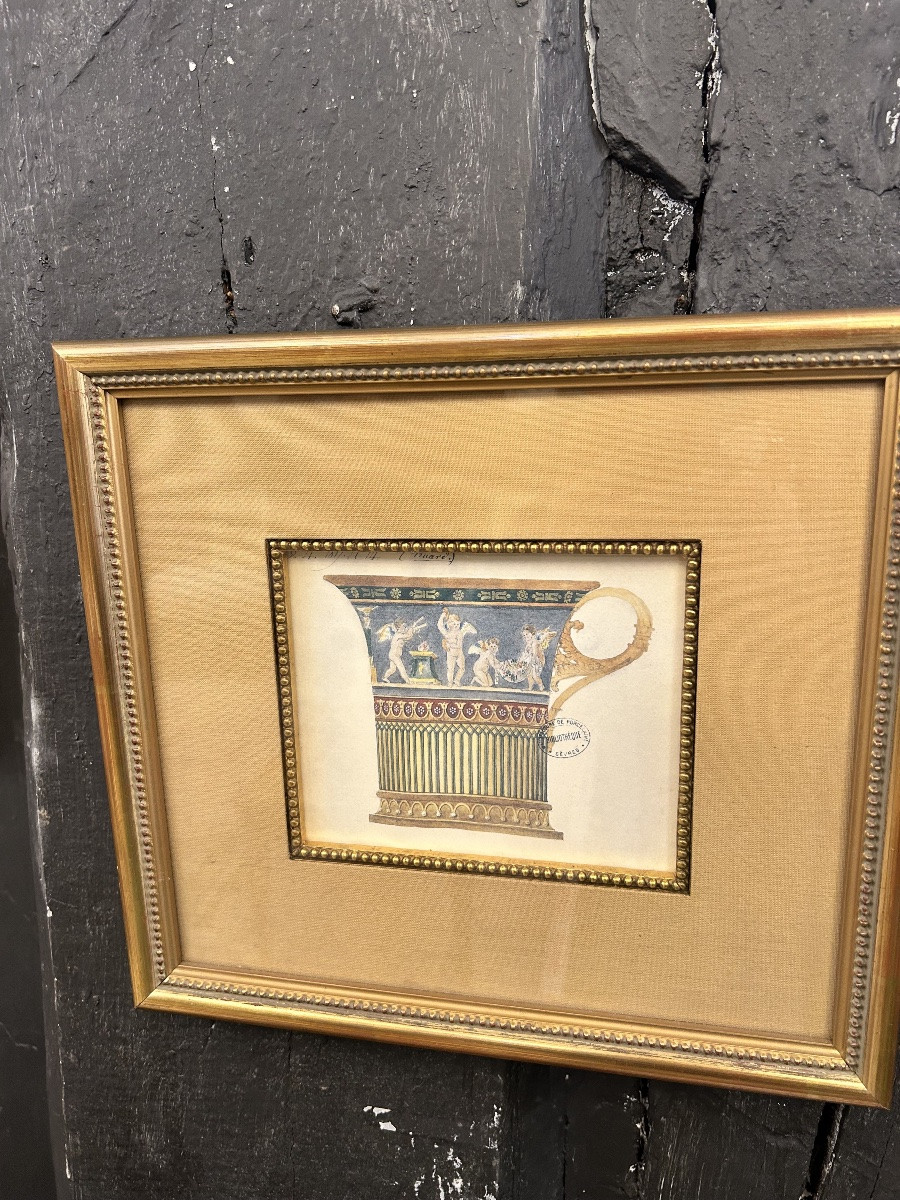 Paire de gouache Projet de porcelaine -photo-3