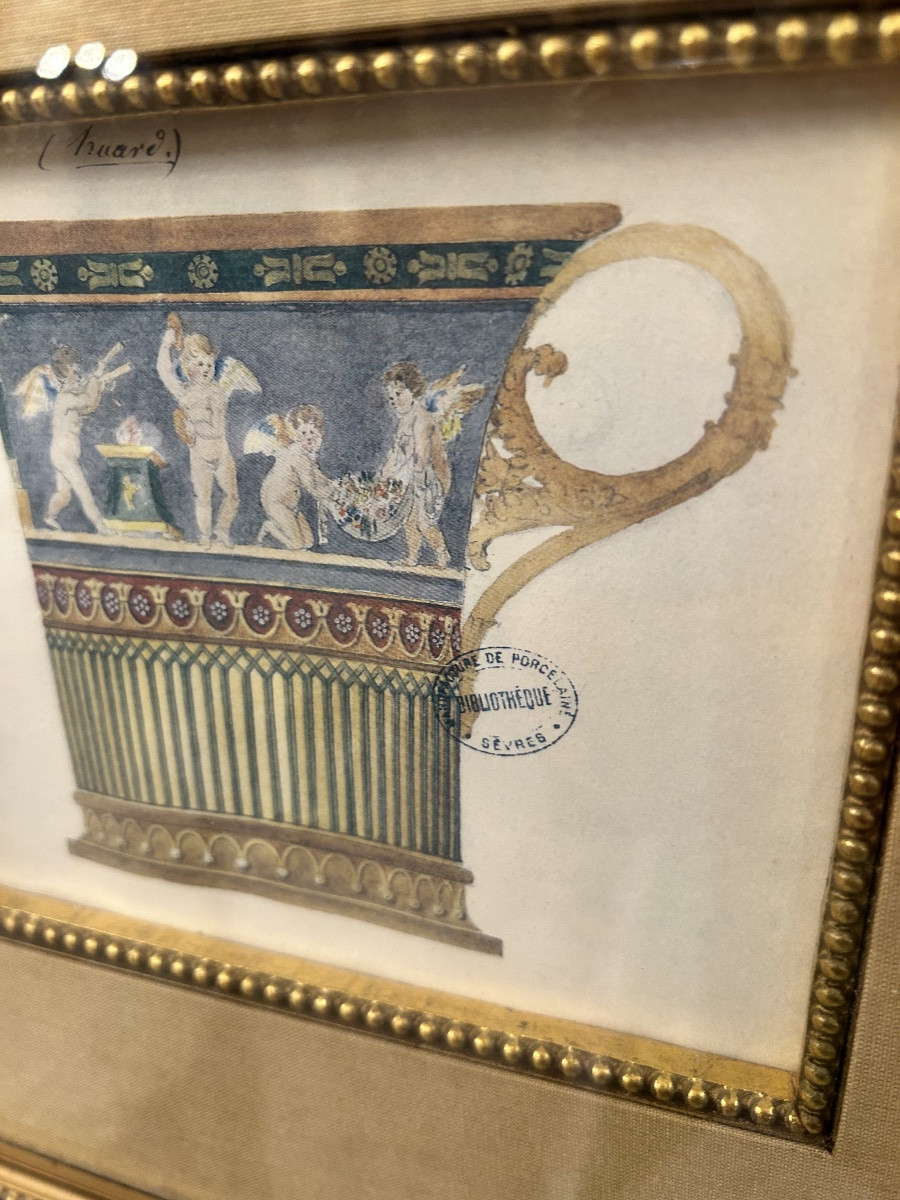 Paire de gouache Projet de porcelaine -photo-4