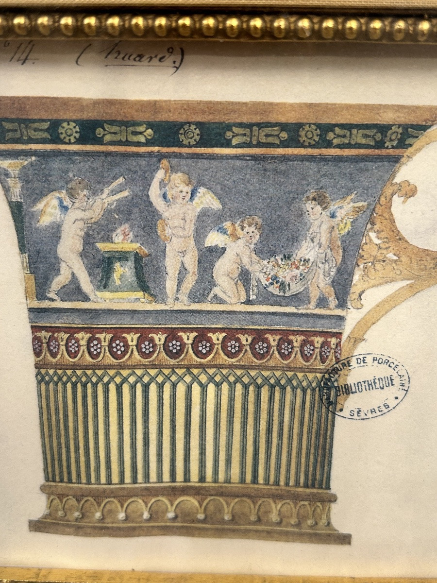 Paire de gouache Projet de porcelaine -photo-2