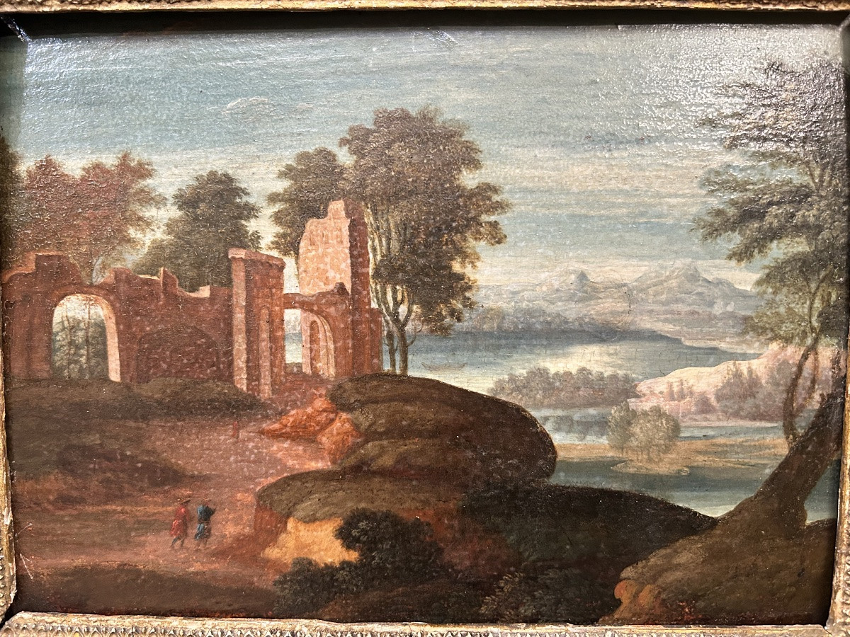Landscape Painting Of Ruins -photo-5