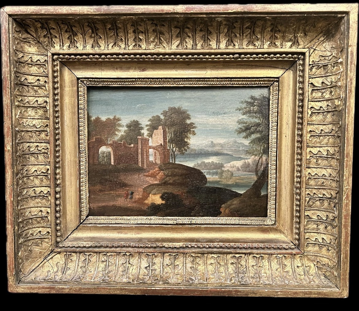 Landscape Painting Of Ruins 