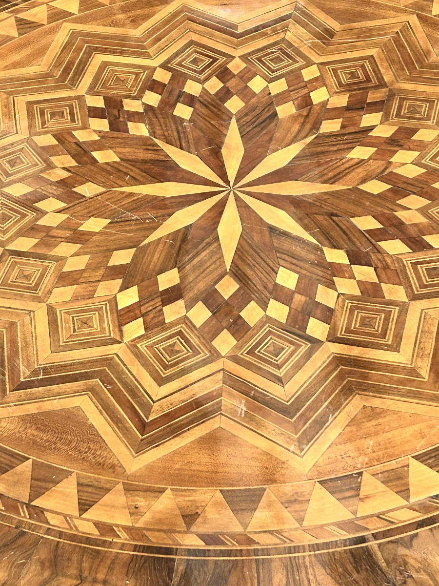 Charles X Style Pedestal Table, 19th Century -photo-2