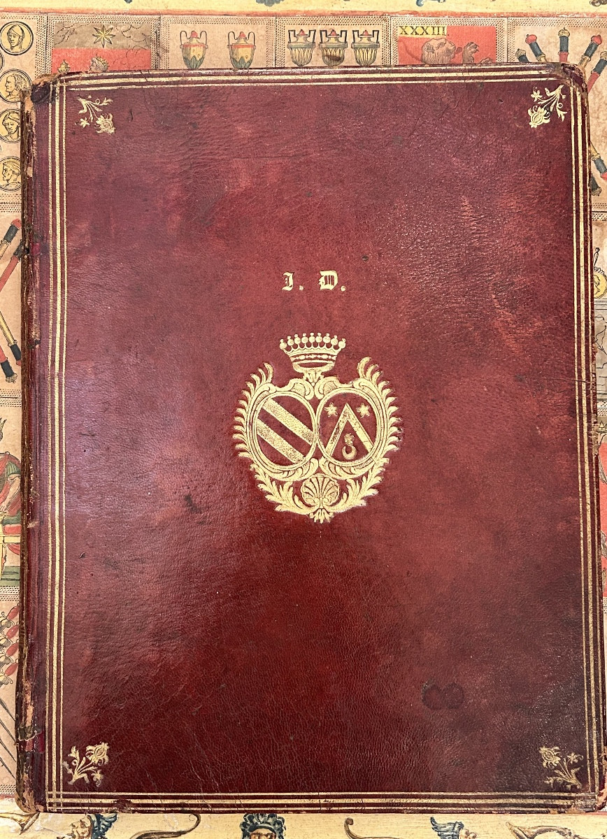 Binding - Full Red Morocco Leather From The 18th Century 