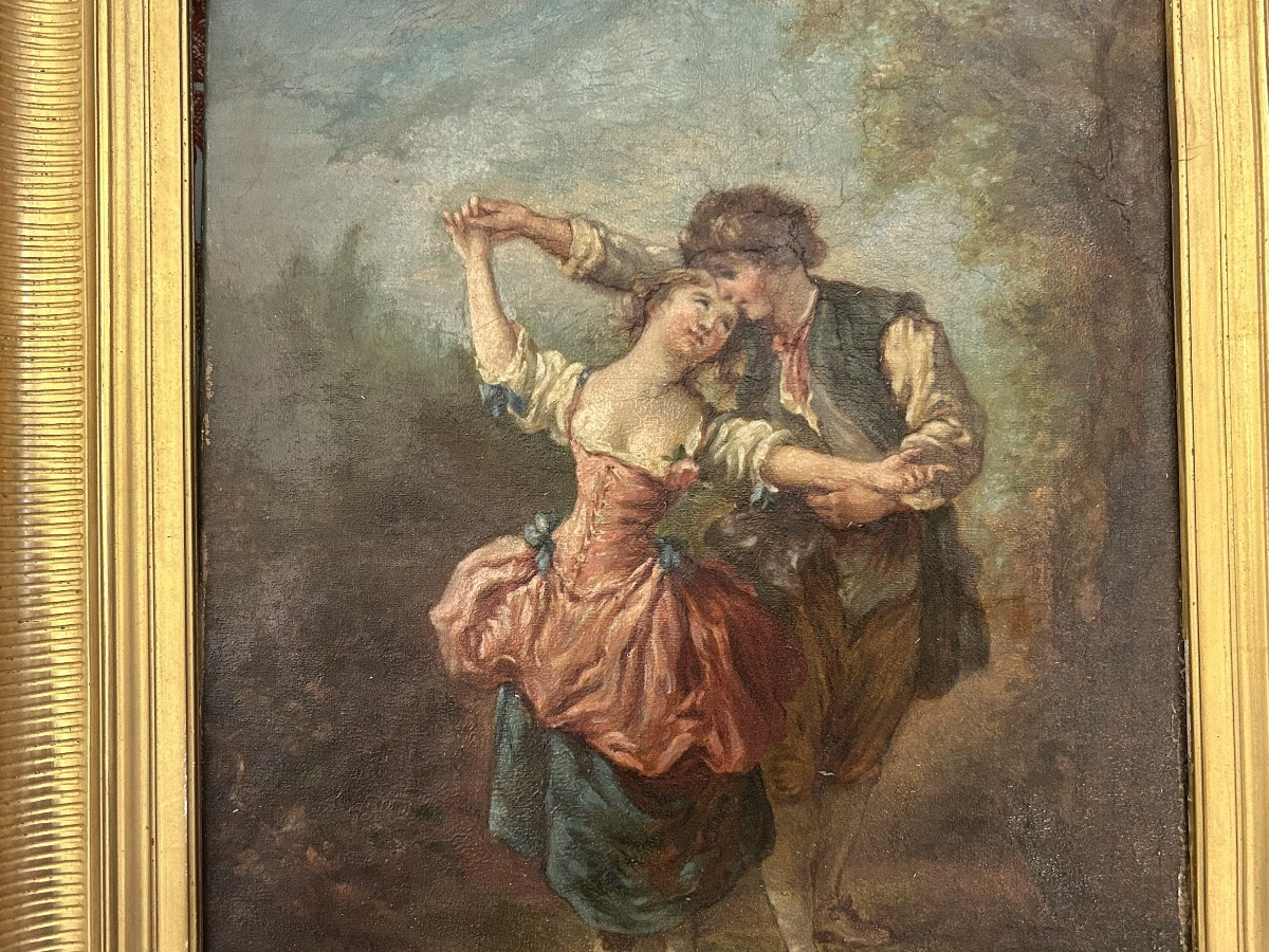 Two Oil Paintings On Canvas Forming A Pair-photo-1