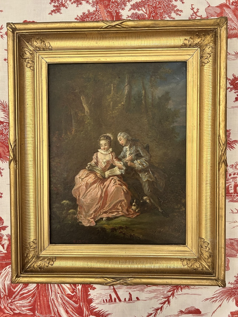 Two Oil Paintings On Canvas Forming A Pair-photo-4