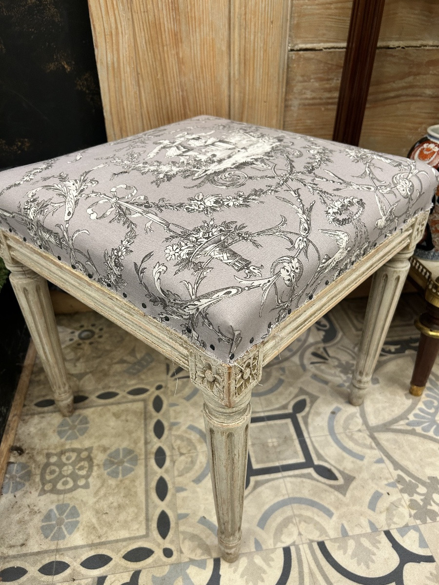 Tabouret de style Louis XVI-photo-6