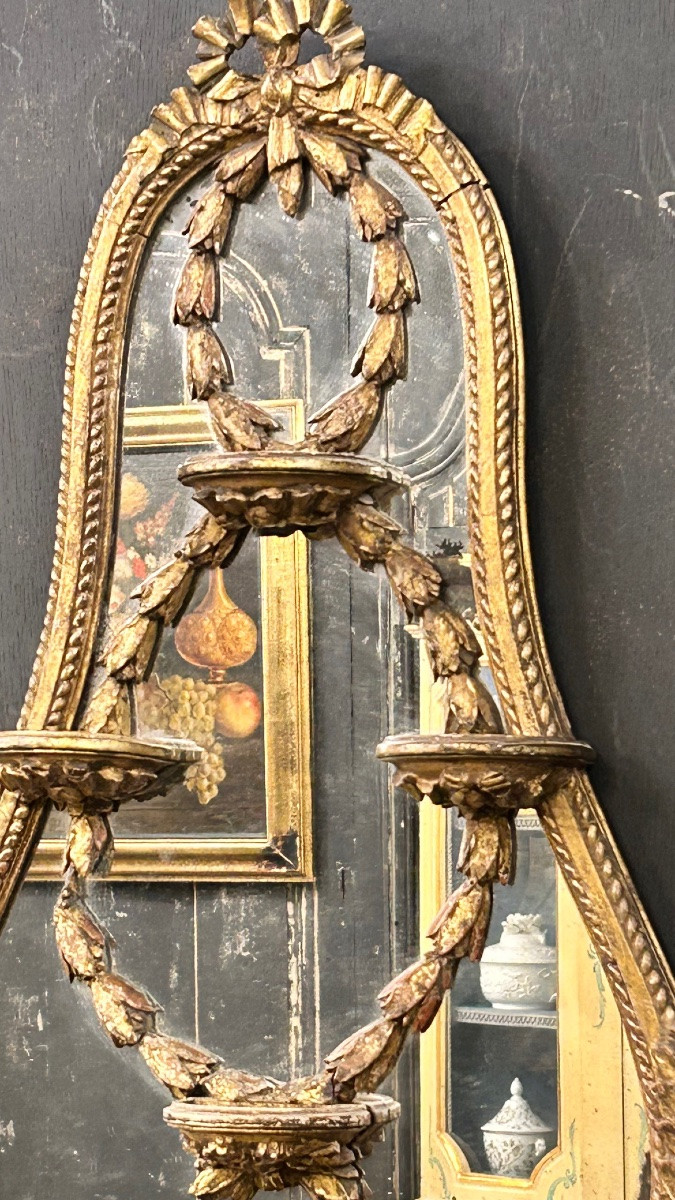 Louis XVI Style Wall Mirror-photo-2