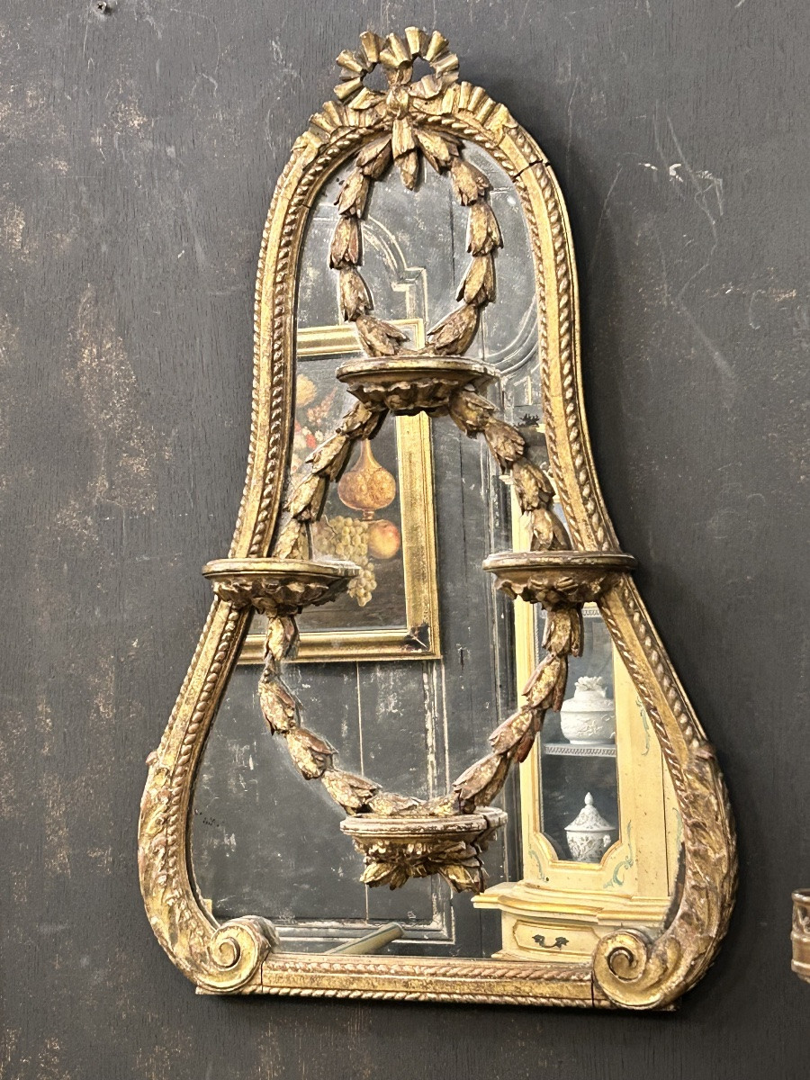 Louis XVI Style Wall Mirror-photo-3
