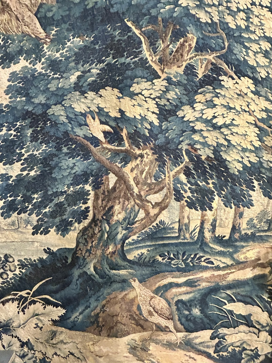 Tapestry Greenery Aubusson Manufacture 18th Century-photo-2