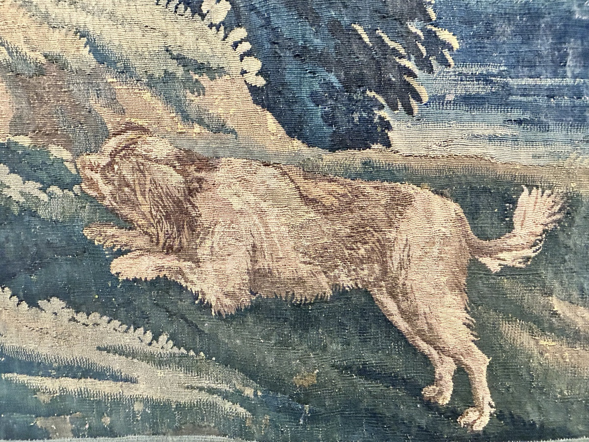 Tapestry Greenery Aubusson Manufacture 18th Century-photo-1